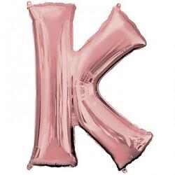 K Harf Folyo Balon Rose Gold 40cm - 1