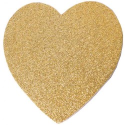 Kalp Altın Strafor Süs 25CM - 