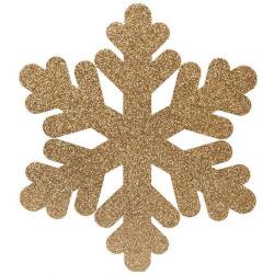 Kar Tanesi Strafor Süs Altın 50cm -