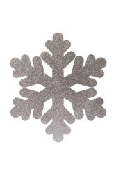 Kar Tanesi Strafor Süs Gümüş 25cm - Partici