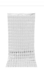 Kare Gümüş Fon Perdesi - Partici