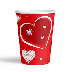 Karton Bardak Seni Seviyorum 8 Oz 8'li - 