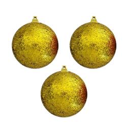 Yılbaşı Ağacı Süsleme Topları Gold 3cm 6'lı - Partici