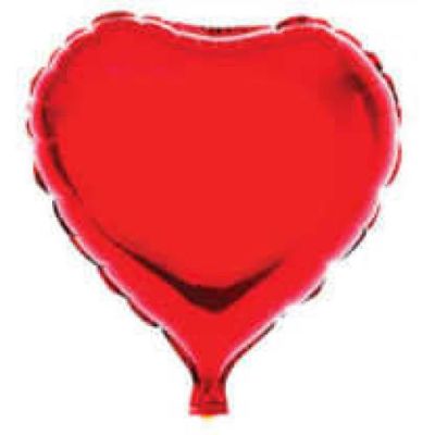 Kırmızı Kalp Folyo Balon 25cm - 1