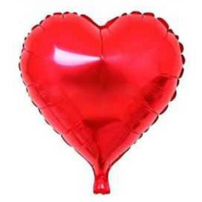 Kırmızı Kalp Folyo Balon 45cm - 1