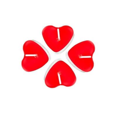 Kırmızı Kalp Tealight Mum 25'li - 5