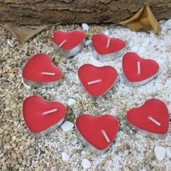 Kırmızı Kalp Tealight Mum 25'li - 2