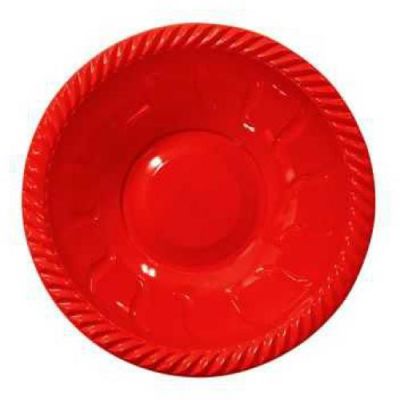Kırmızı Plastik Yuvarlak Kase 6'lı - 3