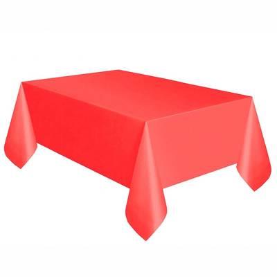 Kırmızı Plastik Masa Örtüsü 120x180cm - 1