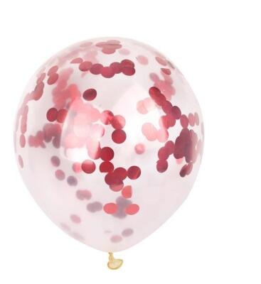 Kırmızı Şeffaf Balon İçi Konfeti - 2