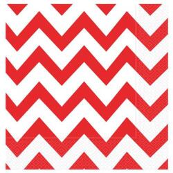 Kırmızı Zigzag Peçete 20'li - Partici