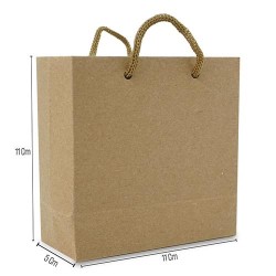 Kraft Karton Çanta 11x11cm 50'li - 