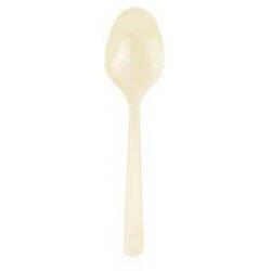 Krem Plastik Kaşık 24'lü - Partici