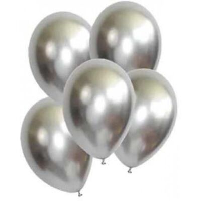 Krom Gümüş Balon 5'li Paket - 1
