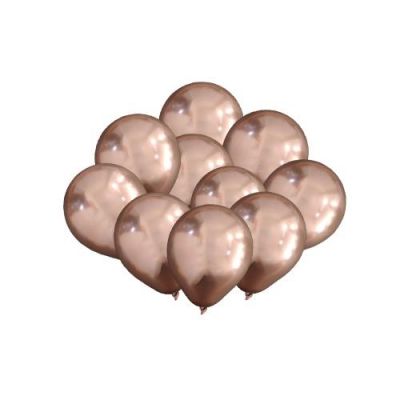 Krom Mini Rose Gold Dekorasyon Balonu 10'lu - 1