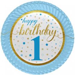 Küçük Yıldızlar 1 Yaş Erkek Karton Tabak 8'li - Partici