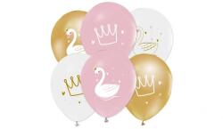 Kuğu Temalı Baskılı Balon 5'li - Partici