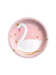 Kuğu Temalı Tabak 8 Adet - Partici