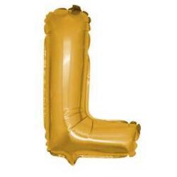 L Harf Folyo Balon Altın 100cm - Partici