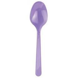 Lila Plastik Kaşık 24'lü - Partici