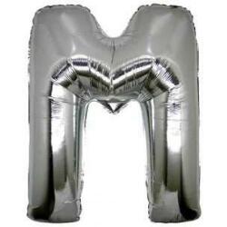 M Harf Folyo Balon Gümüş 100cm - Partici