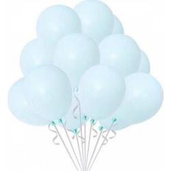 Makaron Açık Mavi Balon 100'lü Paket - Partici