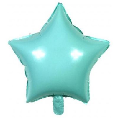 Makaron Yıldız Folyo Balon Su Yeşili 45cm - 1
