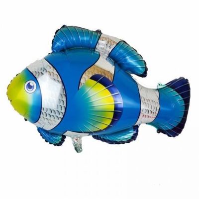 Mavi Balık Folyo Balon 90x71cm - 1
