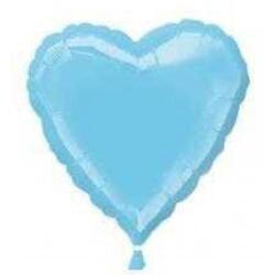 Mavi Kalp Folyo Balon 45cm - Partici