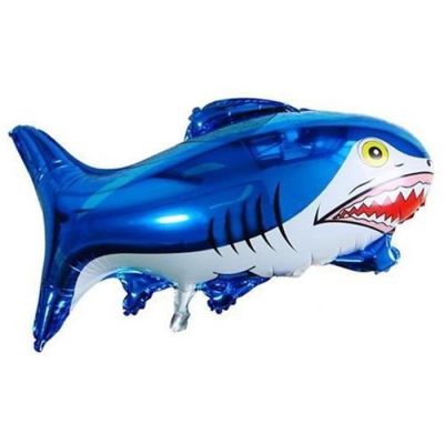 Mavi Köpek Balığı Folyo Balon - 1