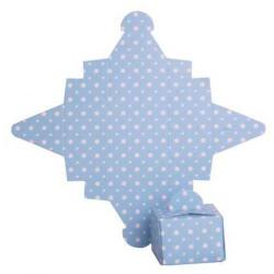 Mavi Puantiyeli Lokum Kutusu 50'li - 