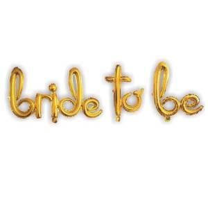 Bride To Be Folyo Balon Altın 108x45cm - 1