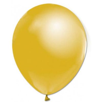 Metalik Altın Balon 10'lu Paket - 1