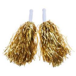 Metalik Altın El Ponponu - Partici