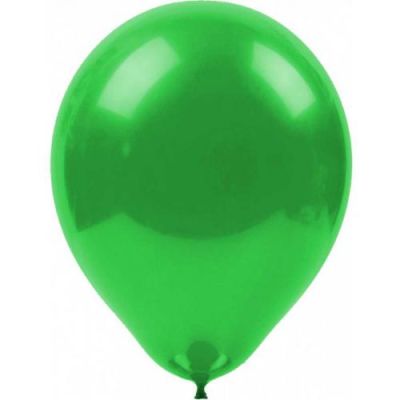 Metalik Koyu Yeşil Balon 10'lu Paket - 1