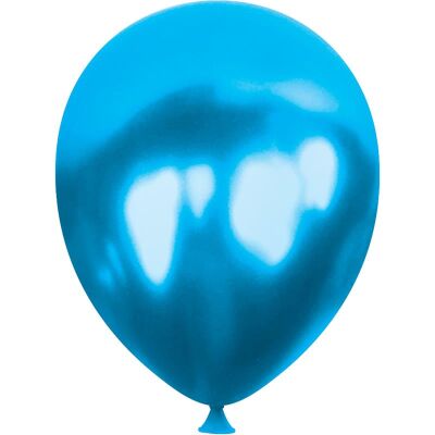 Metalik Mavi Balon 10'lü Paket - 1