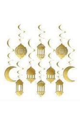 Metalik Ramazan Tavan Süs Seti 10'lu - Partici