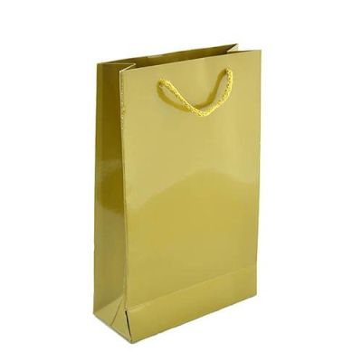 Metalize Altın Karton Çanta 12x17cm 25ad. - 1
