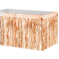 Metalize Bakır Püsküllü Masa Eteği - Partici