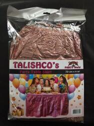 Metalize Parlak Rose Gold Masa Eteği 70x400cm - Partici