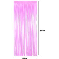 Metalize Pembe Fon Perdesi - Partici