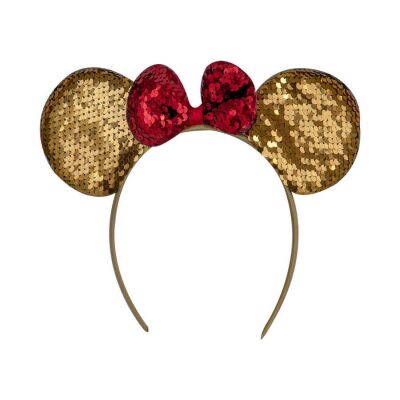 Minnie Mouse Pullu Altın Taç - 1