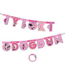 Minnie Mouse Temalı İyi ki Doğdun Harf Banner - Partici