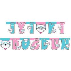 Miss Cat İyi Ki Doğdun Harf Banner - Partici
