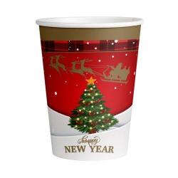 Happy New Year Karton Bardak 8'li - Partici