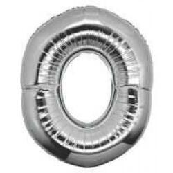 O Harf Folyo Balon Gümüş 40cm - Partici