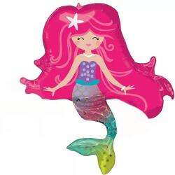 Deniz Kızı Gülen Folyo Balon 90cm - Partici