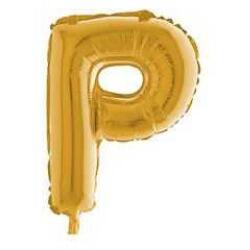 P Harf Folyo Balon Altın 40cm - Partici