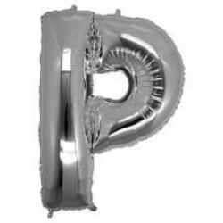 P Harf Folyo Balon Gümüş 40cm - Partici