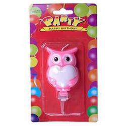 Pembe Baykuş Mum - Partici